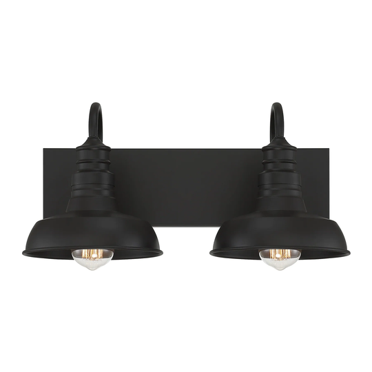 Meridian 2-Light Bathroom Vanity Light in Oil Rubbed Bronze