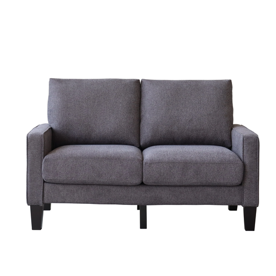 Nordic Style Loveseat Sofa Living Room Fabric Sofa Accent Sofa
