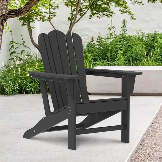 Resistant Adirondack Chair for Patio Deck Garden Plastic Adirondack Chair, Fire Pit Chair, Blue,1 piece.