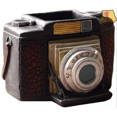 Retro Camera Pen Pencil Holder Desk Organizer Accessories