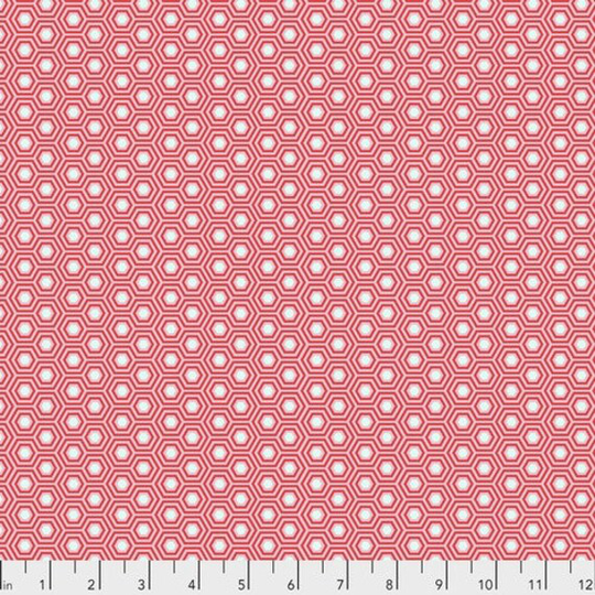 Free Spirit Fabric - Tula Pink True Color Hexy Flamingo Pwtp150.flamingo Sold By The Yard