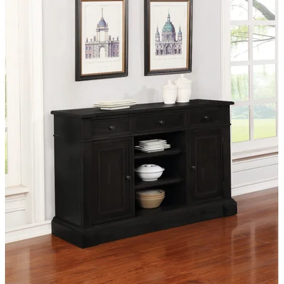 Hillhouse 58" Wide 3 Drawer Sideboard