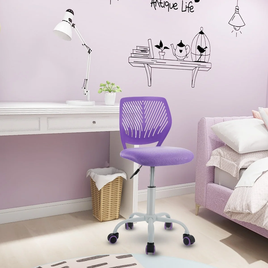 GZMR Adjustable Office Task Desk Armless Chair