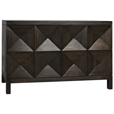 Quadrant 52'' Wide Walnut Solid Wood Sideboard
