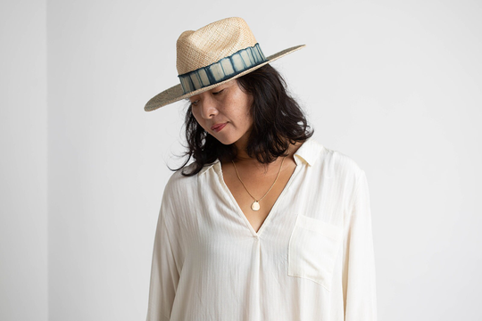 Panama Hats, Straw Fedora, Womens Sun Hat, Shibori Silk Hatband, Fedora Hats For Women, Natural Classic Hat