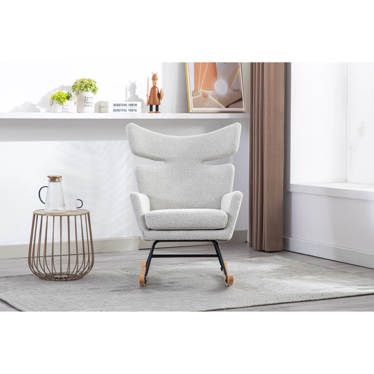 Fish Tail Living Room Rocking Chair Living Room Chair Leisure Single Chair