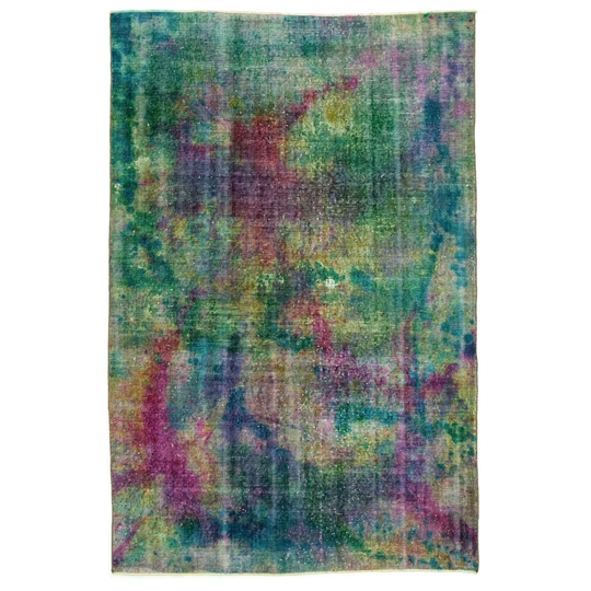 Hand-knotted Color Transition Multi Color Wool Rug - 5'3 x 8'1