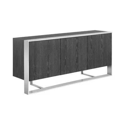Brandelyn Dalton 70.75" Wide Oak Solid Wood Sideboard