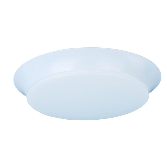 Maxim White Shade White Profile 1-light EE Flush Mount Light
