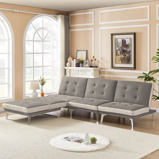 Modular Sectional Convertible Sofa Bed for Living Room