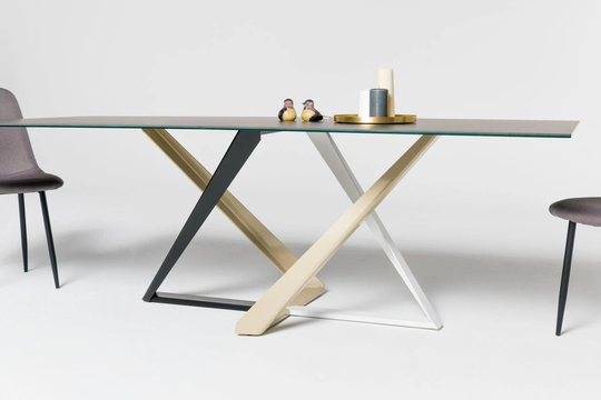 Modern Dining Table Base, Handmade, Furniture, Metal Legs Elena
