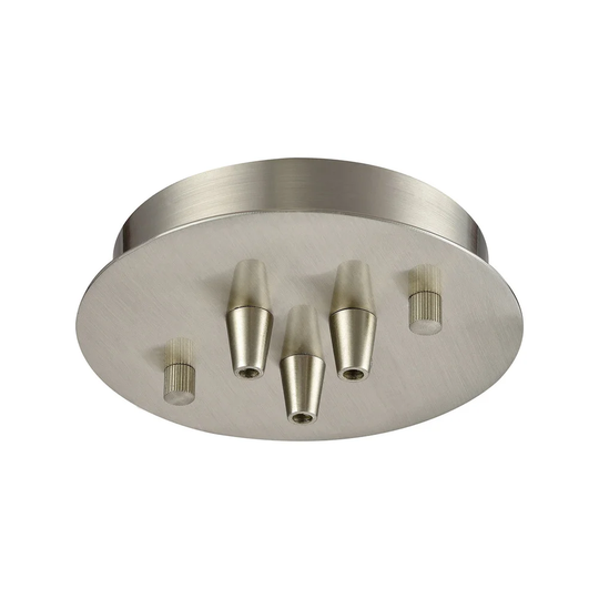 Elk Illuminaire Accessories 3-light Small Round Canopy Flush Mount in Satin Nickel