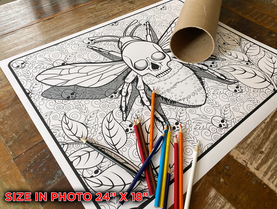 Save The Bees Huge Coloring Poster