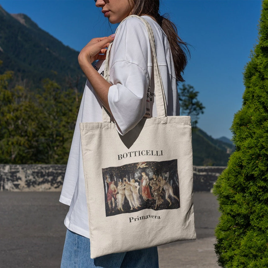 Primavera Tote Bag -Aesthetic Tote Bag, Artsy Bag, Art Bag, Aesthetic Tote, Botticelli Bag, Botticelli Canvas Bag