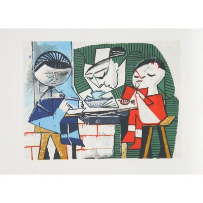 Le Repas Des Enfants by - Painting on