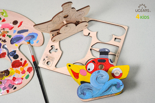 Toddler Activity Coloring Set Of 5/ Preschool Art & Crafts Puzzle | Montessori Kids Hands-On Learning Wooden Child Diy Toy Gift