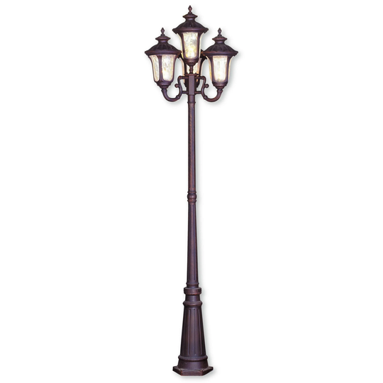 Livex Lighting Oxford Imperial Bronze Aluminum 4-light Outdoor 4-head Post