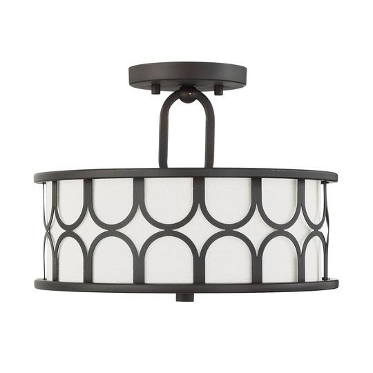 Trade Winds Courtland 2-Light Semi-Flush Ceiling Light