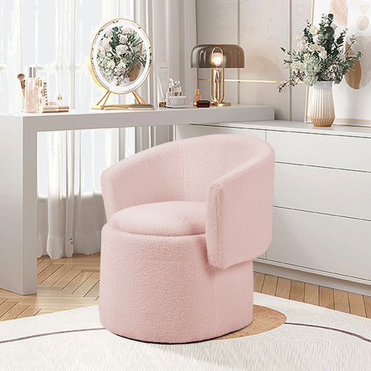 Flip-Back Teddy Fleece Accent Chair