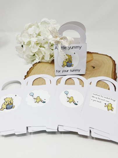 Winnie The Pooh Baby Shower Favor Bags, Vintage Favor Bags