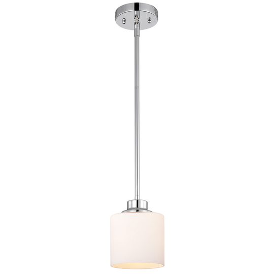1-light Hanging Pendant w/ Etched Glass