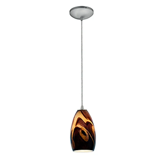 Access Lighting Champagne 1 Light LED Pendant - 5" Wide with Inca