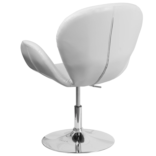 LeatherSoft Side Reception Chair with Adjustable Height Seat