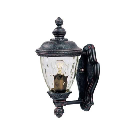 Maxim Bronze Vivex Water Glass Shade Carriage House 1-light Outdoor Wall Mount Light