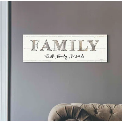 Gracie Oaks Farm Memories VII Friends by Anne Tavoletti - Wrapped Canvas Textual Art Print