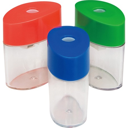 Wholesale Pencil Sharpeners: Discounts on Integra Assorted Color Oval Plastic Sharpeners ITA42850