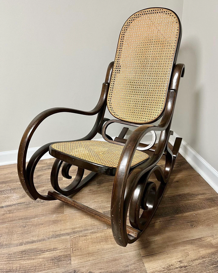 Thonet Bentwood Gliding Nursery Rocking Chair