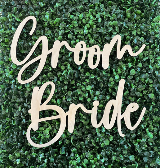 Bride & Groom Ii Chair Signs