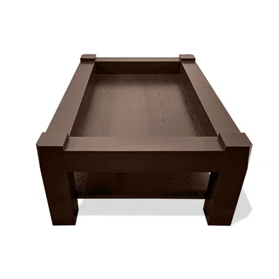 The Origins Coffee Gaming Table In American Walnut Finish, With Standard Top, 47X30.5X16-Inch