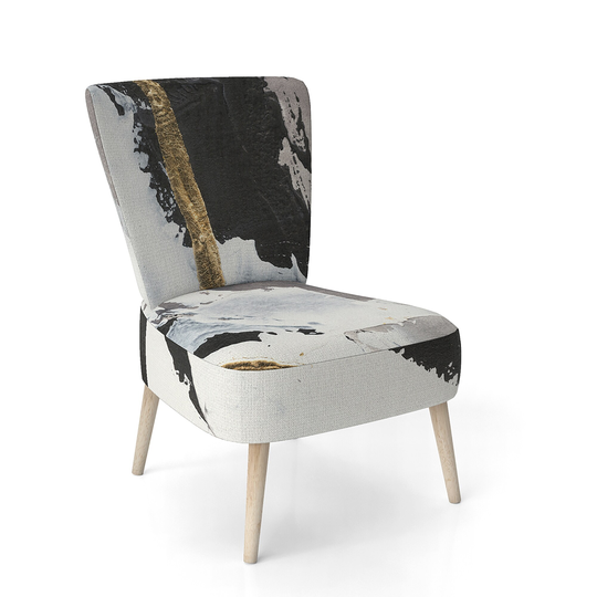 Designart 'Glam Painted Arcs II' Upholstered Transitional Accent Chair