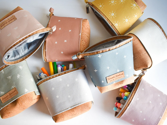 Desk Organization, Sliding Pencil Case, Pencil Holder, Slide Down Holder Standing Zipper Pouch, Gift For Teacher