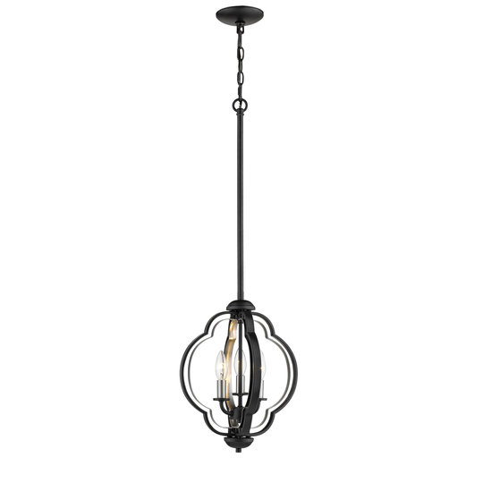 Millennium Lighting Matte Black/Brushed Nickel Pendant Light