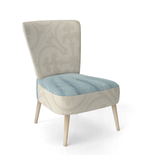 Designart 'Glam Cosmetics Blue Bag' Upholstered Fashion Accent Chair