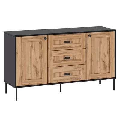 Stiltner 55.1" Wide 3 Drawer Sideboard