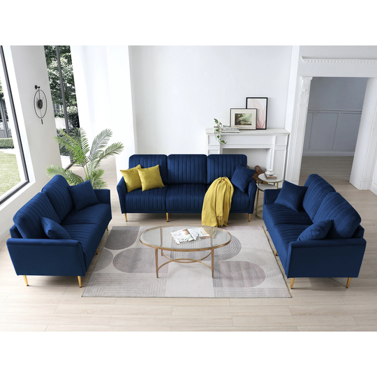 3 Pieces Sectional Sofa Set for Living Room