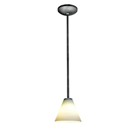 Access Lighting Martini 1 Light LED Pendant - 7" Wide with White Glass