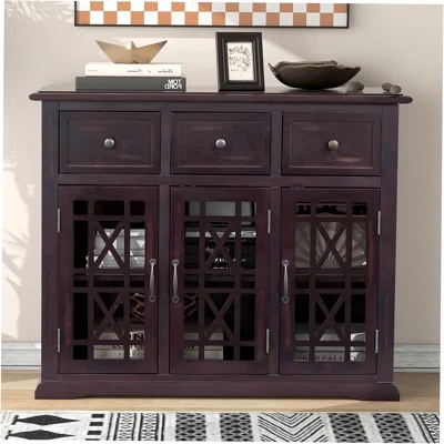 Dajua 42.1" Wide 3 Drawer Sideboard