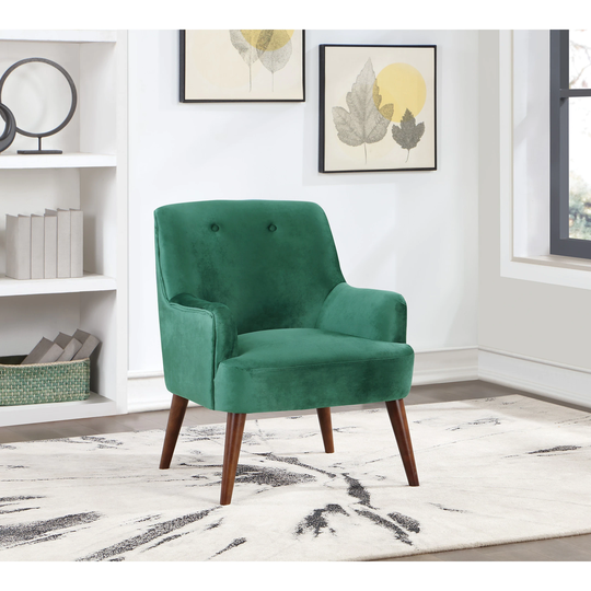 Carson Carrington Balestrand Mid-century Tufted Velvet Arm Chair