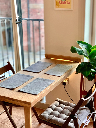 Kitchen & Dining Tables - Drop Leaf Table Space Saving Murphy Down Desk Wall Mount Hanging Workstation
