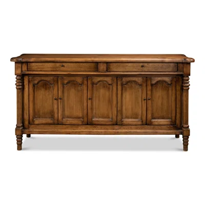 Ashton 67" Wide 2 Drawer Pine Solid Wood Sideboard