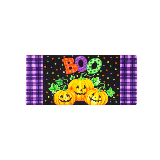 Boo Jack-o-Lanterns Sassafras Switch Mat - Multi-Color
