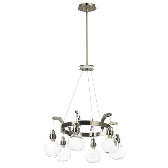 Kinetic 6-Light LED Pendant - dark satin nickel