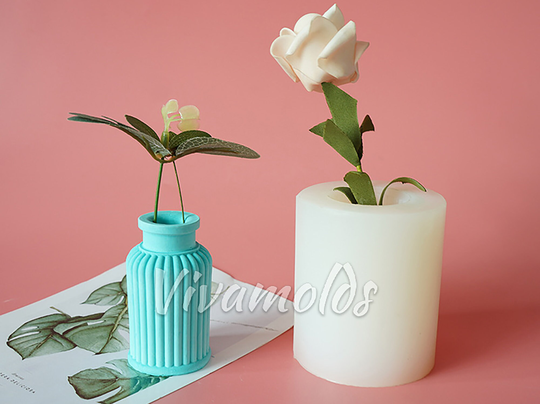 Vase Bottle Resin Mold, Flower Silicone Dried Art, Table Decoration