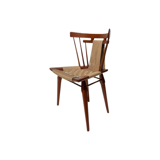 Mid Century Modern Edmond J Spence Yucatán Woven Chair Desk Dining Mahogany Mexico 1950S
