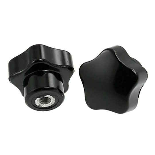5 Pcs M5 Thread 23mm Diameter Plastic Star Knobs Replacement Part - Color