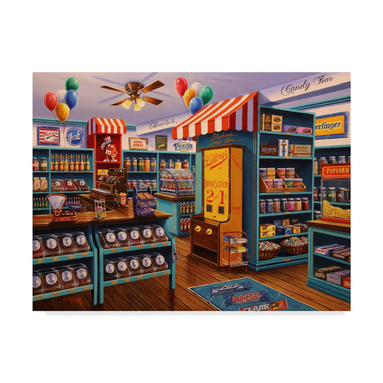 Geno Peoples 'Stephanies Candy Store' Canvas Art - Multi-color